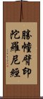 勝幢臂印陀羅尼經 Scroll