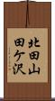 北田山田ケ沢 Scroll
