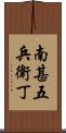 南甚五兵衛丁 Scroll