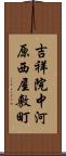 吉祥院中河原西屋敷町 Scroll