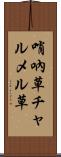 哨吶草 Scroll