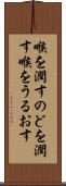 喉を潤す Scroll