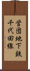 営団地下鉄千代田線 Scroll