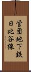 営団地下鉄日比谷線 Scroll