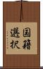 国籍選択 Scroll