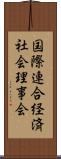 国際連合経済社会理事会 Scroll