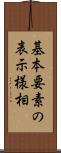 基本要素の表示様相 Scroll