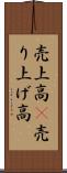 売上高(P) Scroll