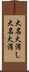 大名火消し Scroll