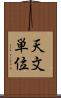 天文単位 Scroll