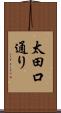 太田口通り Scroll