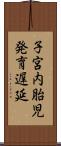 子宮内胎児発育遅延 Scroll