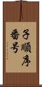 子順序番号 Scroll