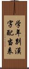 学年別漢字配当表 Scroll