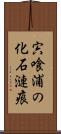 宍喰浦の化石漣痕 Scroll