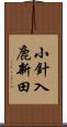 小針入鹿新田 Scroll