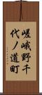 嵯峨野千代ノ道町 Scroll