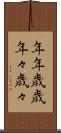 年年歳歳 Scroll
