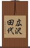 広沢田代 Scroll