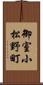 御室小松野町 Scroll