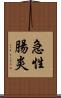 急性腸炎 Scroll