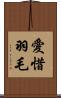 愛惜羽毛 Scroll