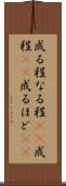 成る程 Scroll
