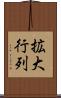 拡大行列 Scroll