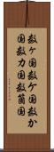 数ヶ国 Scroll