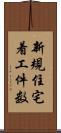 新規住宅着工件数 Scroll