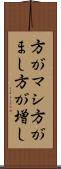 方がマシ Scroll