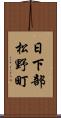 日下部松野町 Scroll