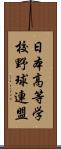 日本高等学校野球連盟 Scroll