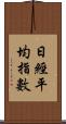 日經平均指數 Scroll