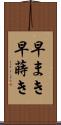 早まき Scroll