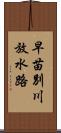 早苗別川放水路 Scroll