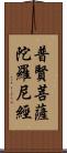 普賢菩薩陀羅尼經 Scroll