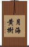 月海黄樹 Scroll
