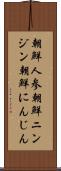 朝鮮人参 Scroll