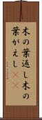 木の葉返し Scroll