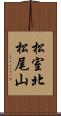 松室北松尾山 Scroll