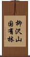 柳沢山国有林 Scroll