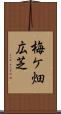梅ケ畑広芝 Scroll