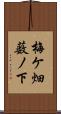 梅ケ畑薮ノ下 Scroll