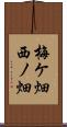 梅ケ畑西ノ畑 Scroll