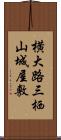 横大路三栖山城屋敷 Scroll