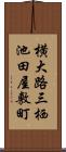 横大路三栖池田屋敷町 Scroll