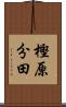 樫原分田 Scroll