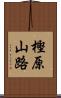 樫原山路 Scroll