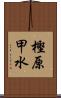 樫原甲水 Scroll